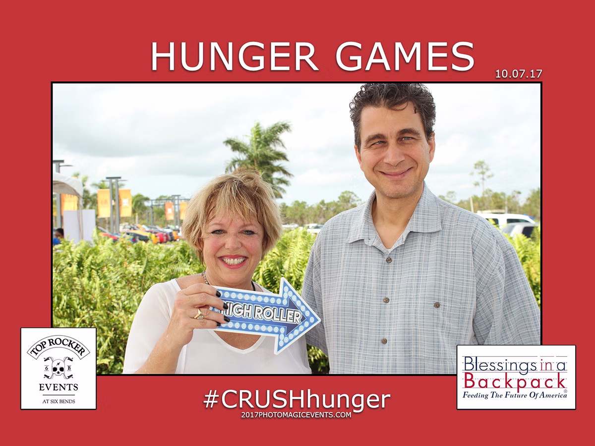 Deb Newman of Photo Magic Events and friend at #CRUSHhunger event for Blessings in a Backpack