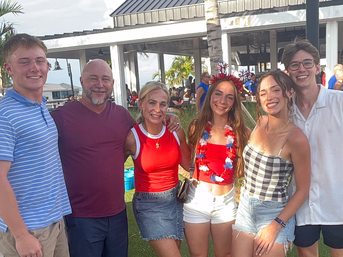 Roaming Magic Photo Booth Rentals capturing a group at a Fourth of July event in Southwest Florida | Photo Magic Events